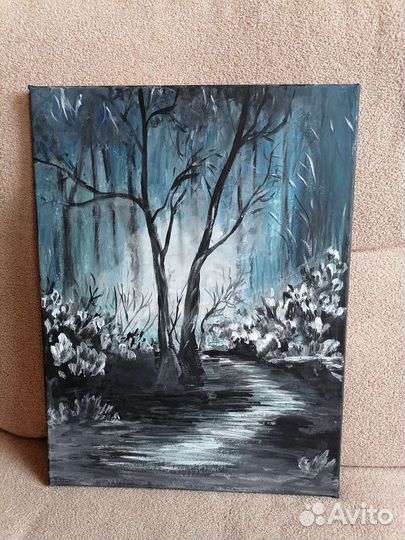 Картина акриловыми красками на холсте