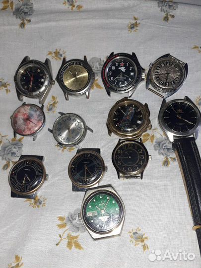 Часы механические и кварцевые на запчасти