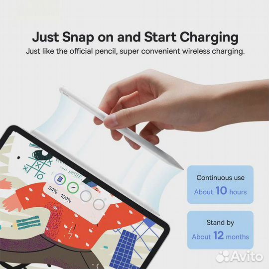 Стилус Baseus аналог Apple Pencil 2-го поколения
