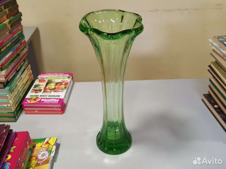 Ваза цветное стекло Латвия СССР