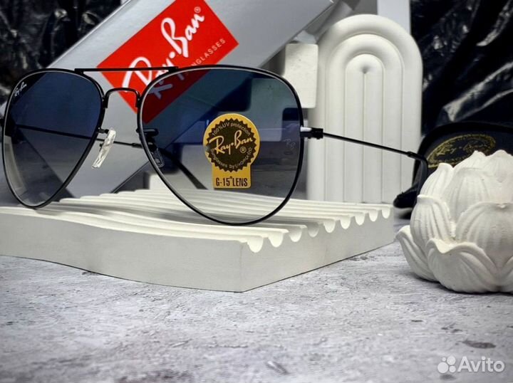 Очки Ray Ban Aviator синие