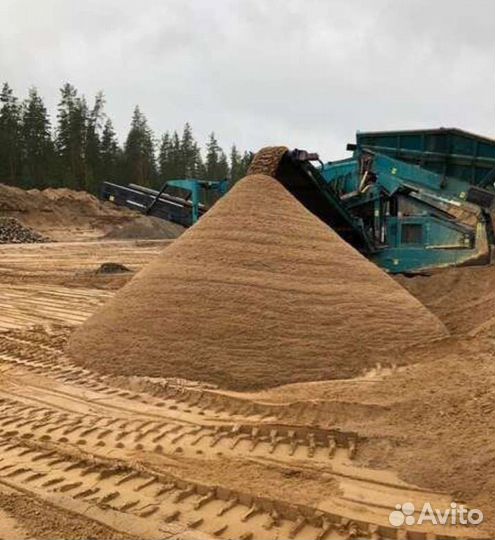 Песок намывной карьерный сеянный