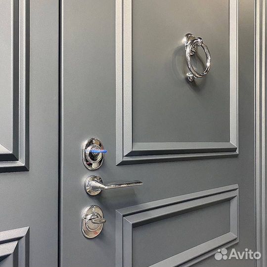 Входная дверь с терморазрывом вставка стекло