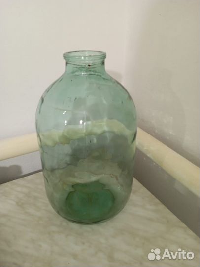 Бутыль 10 литров стеклянная