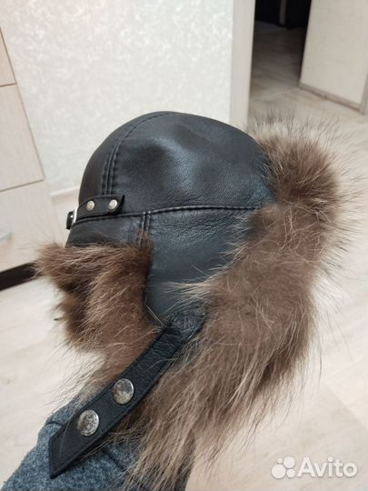 Шапка зимняя натуральная меховая мужская