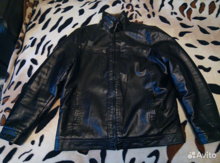 Кожаная куртка мужская зимняя