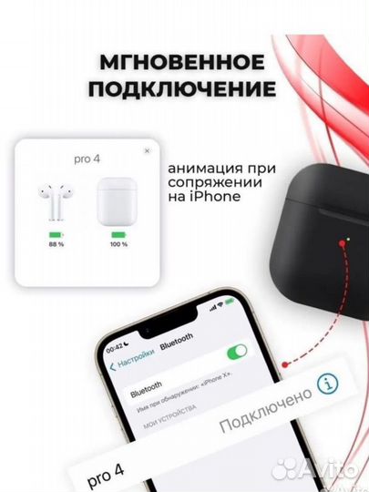 Беспроводные наушники apple airpods pro 4