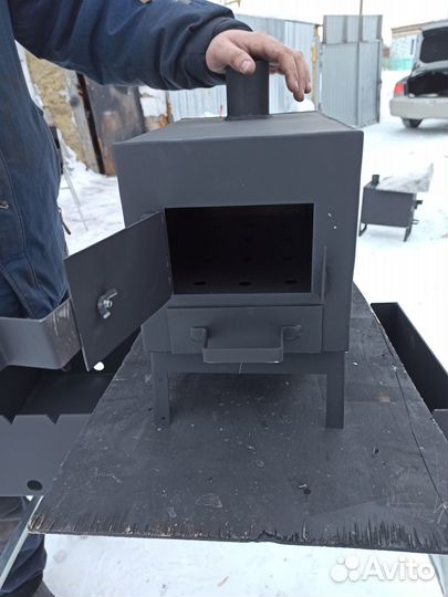 Печь на дровах в палатку