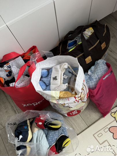 Вещи пакетами для мальчика с0 до 2х лет