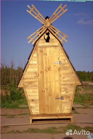 Дачный туалет с установкой