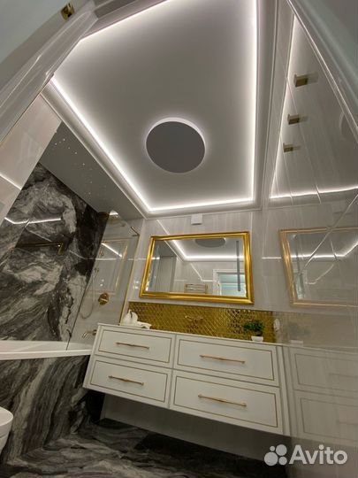 Натяжной потолок под ключ