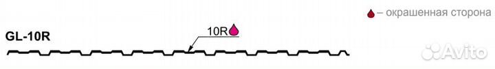 Профнастил С10R Гранд Лайн 0,45 Drap Zn 140