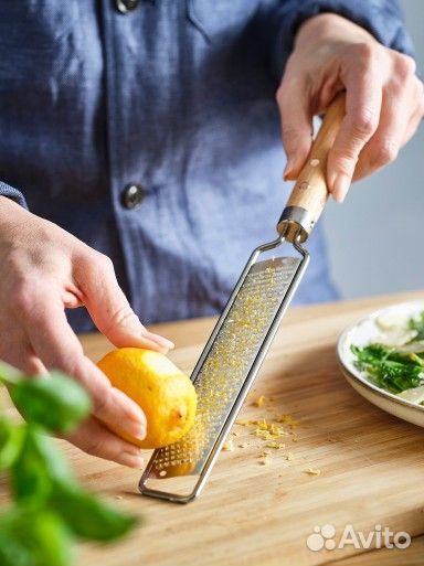 IKEA Vardagen терка для сыра/цедры 33 см сталь/бук