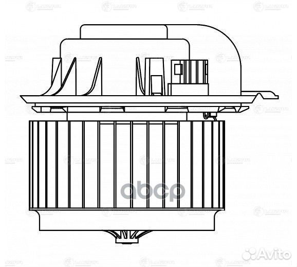 Э/вентилятор отоп. для а/м VW Touareg (02) /T L