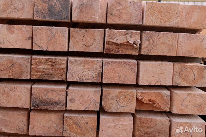 Брус из сосны для строительства бань