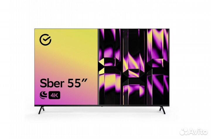 Телевизор Sber SDX-55U4123B, 55