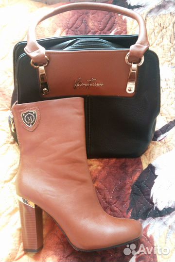 Новые сапожки в комплекте с новой сумкой