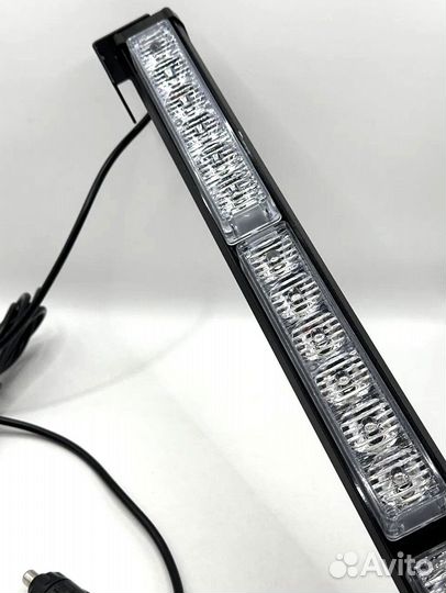 Мигалка балка на магните синяя LED 92см