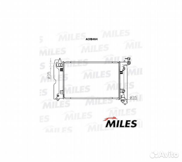 Радиатор toyota avensis 1.4-1.8 02