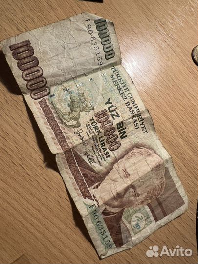 100 тысяч турецких лир