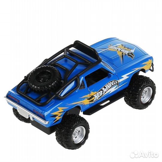 Машинка Hot Wheels 12,5 см свет звук синяя FY628