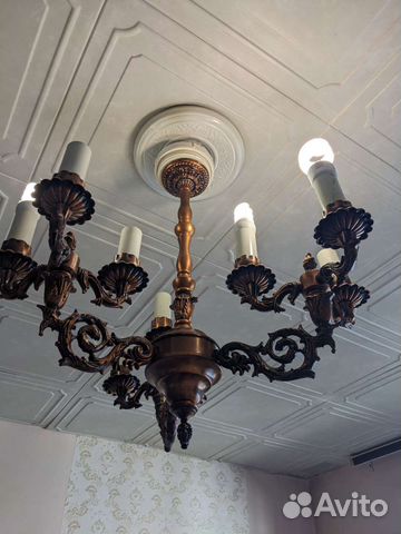 Люстра бронза СССР
