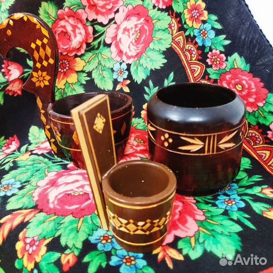 Хохлома, дерево, посуда