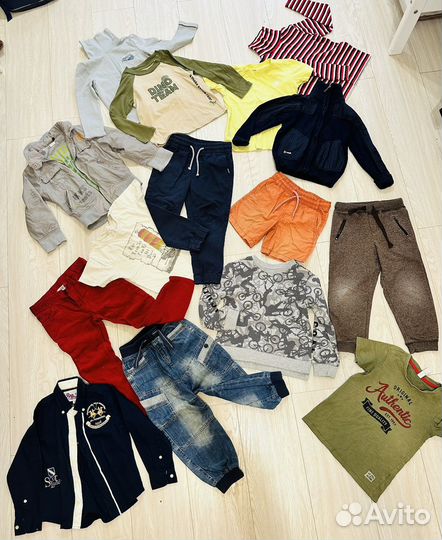 Вещи пакетом на мальчика 104 110