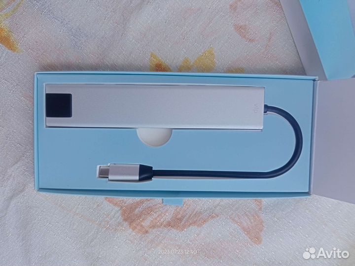 Адаптер Apple MacBook Type c In 1 VLP silver