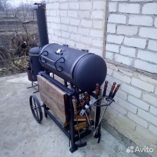 Гриль Смокер. Мангал коптильня