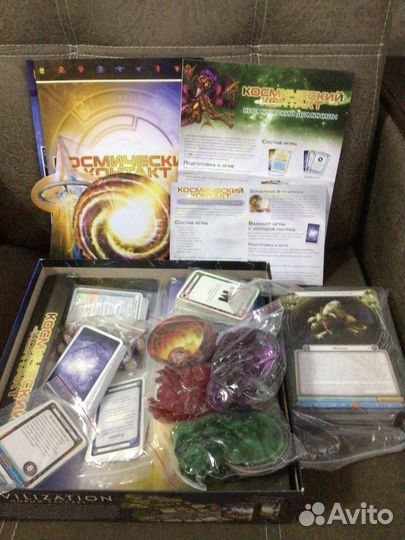 Настольная игра Космический контакт + два допа