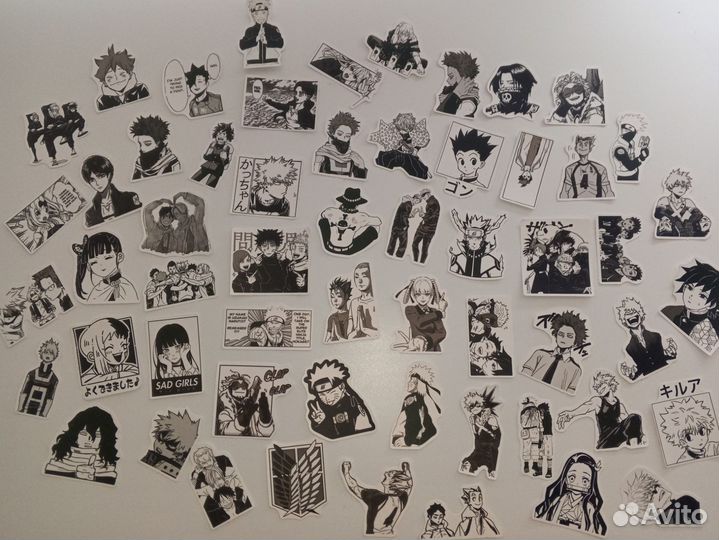 Наклейки аниме