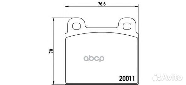 Колодки тормозные P23001 Brembo