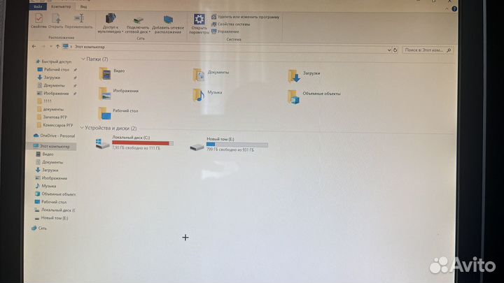 Монитор и процессор