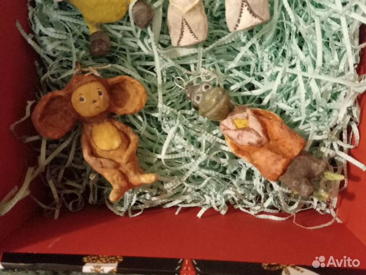 Набор ватных игрушек Чиполлино и Чебурашка