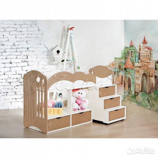 Детская кроватка чердак