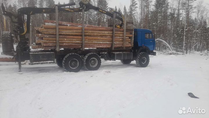 Камаз 43118 с кму лесовоз
