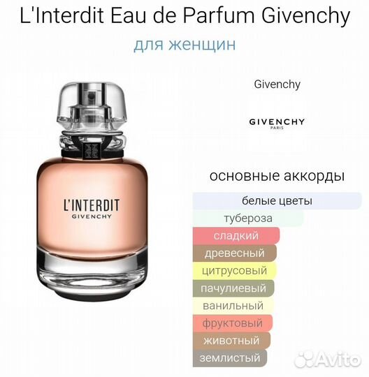 Givenchy L'Interdit 65 ml Тестер