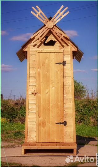 Дачный туалет деревянный SOX560