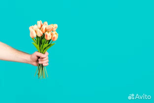 Тюльпаны ромашки