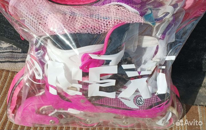 Роликовые коньки детские раздвижные 35-38р