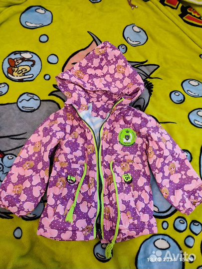 Куртки демисезонные для девочки 92