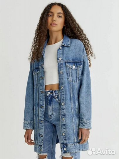 Джинсовая куртка pull bear S