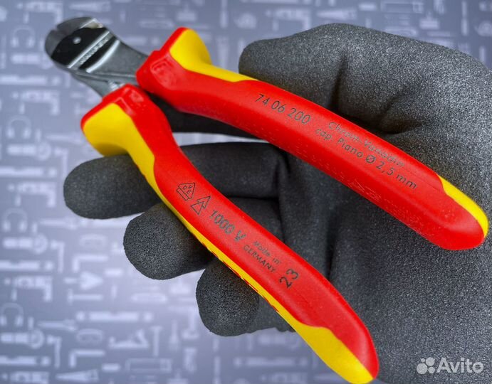 Кусачки боковые особой мощности knipex KN-7406200