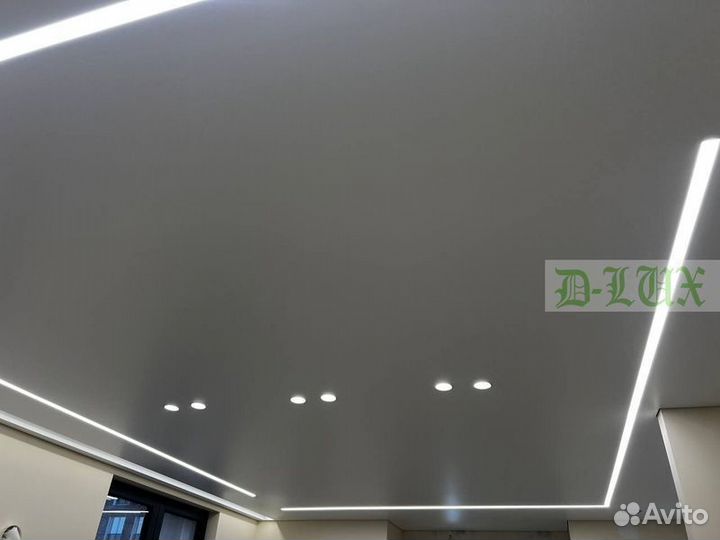 Глянцевые натяжные потолки