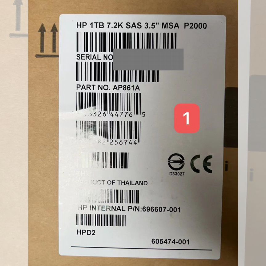 [AP861A] Жесткий Диск Hp 1tb 605474-001 Msa Ap861a