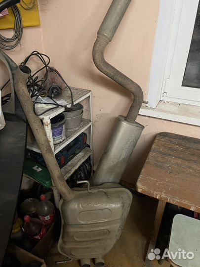 Выхлопная система на skoda octavia A7 1.8