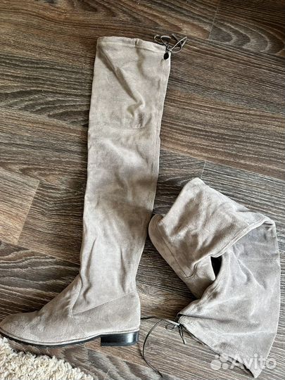 Ботфорты сапоги замшевые женские 38 размер торг