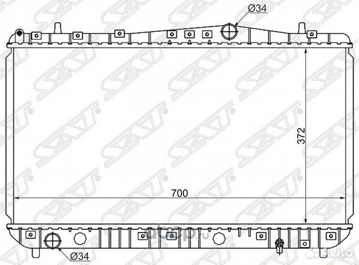 Радиатор охлаждения Daewoo Gentra