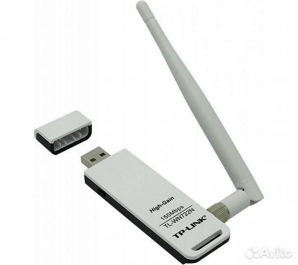 Wi-Fi адаптер TP-Link TL-WN722N, белый
